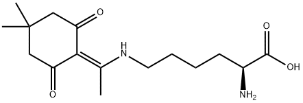 L-Lysine, N6-[1-(4,4-dimethyl-2,6-dioxocyclohexylidene)ethyl]- Structural