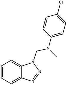 N-(1H-1,2,3-Benzotriazol-1-ylmethyl)-4-chloro-N-methylaniline Structural