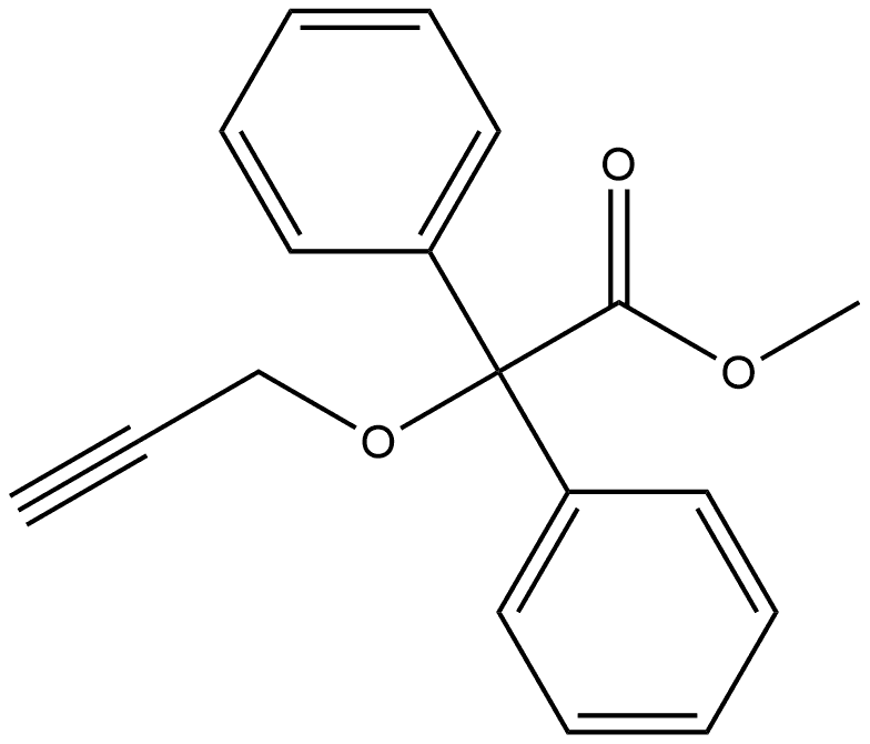 α-Phenyl-α-(2-propyn-1-yloxy)-benzeneacetic Acid Methyl Ester Structural