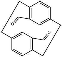 Tricyclo[8.2.2.24,7]hexadeca-4,6,10,12,13,15-hexaene-5,11-dicarboxaldehyde Structural