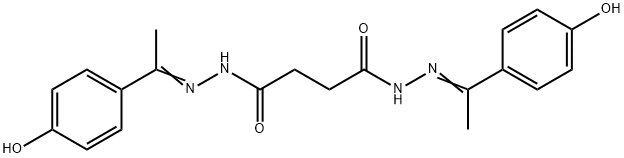 N'1,N'4-bis[1-(4-hydroxyphenyl)ethylidene]succinohydrazide Structural