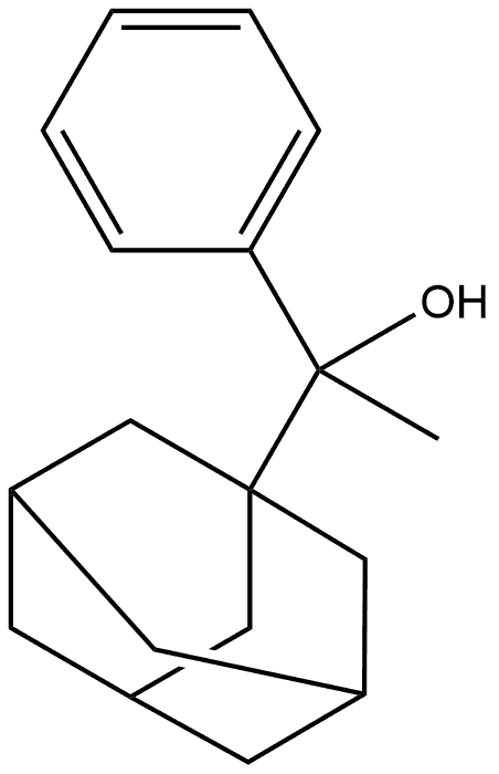 Tricyclo[3.3.1.13,7]decane-1-methanol, α-methyl-α-phenyl- Structural