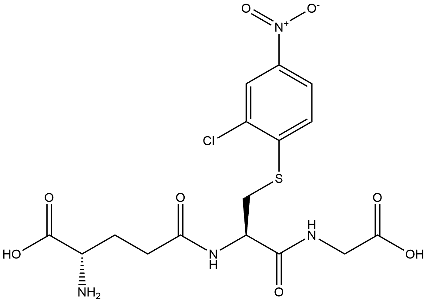 Glycine, L-γ-glutamyl-S-(2-chloro-4-nitrophenyl)-L-cysteinyl- Structural