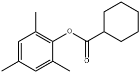 Cyclohexanecarboxylic acid, 2,4,6-trimethylphenyl ester Structural