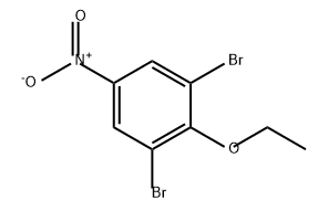 Benzene, 1,3-dibromo-2-ethoxy-5-nitro- Structural