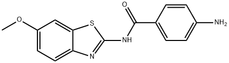 Benzamide, 4-amino-N-(6-methoxy-2-benzothiazolyl)- Structural