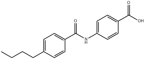 Benzoic acid, 4-[(4-butylbenzoyl)amino]- Structural