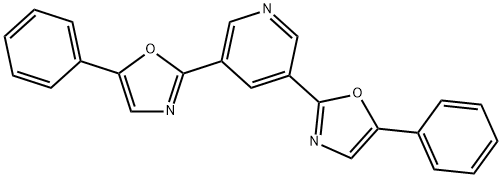Pyridine, 3,5-bis(5-phenyl-2-oxazolyl)- Structural