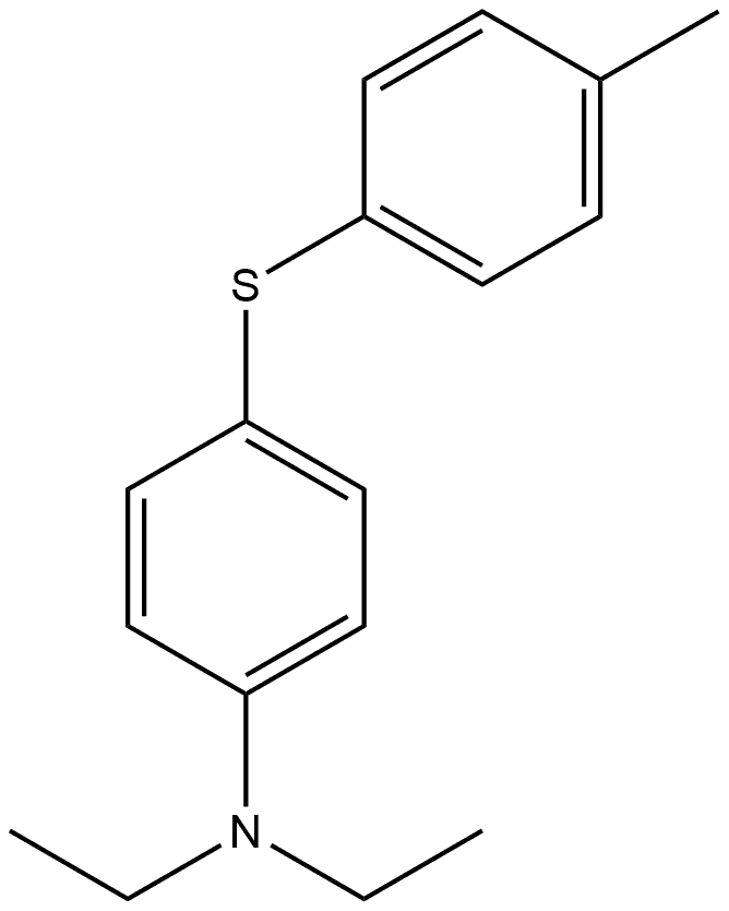 N,N-Diethyl-4-[(4-methylphenyl)thio]benzenamine Structural