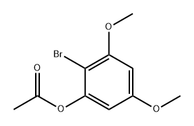 Phenol, 2-bromo-3,5-dimethoxy-, 1-acetate Structural