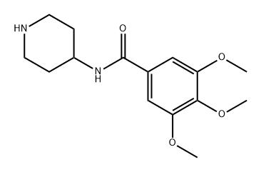 Benzamide, 3,4,5-trimethoxy-N-4-piperidinyl- Structural
