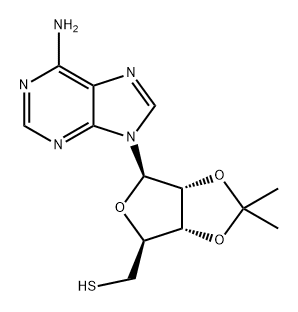 Adenosine, 2',3'-O-(1-methylethylidene)-5'-thio- Structural
