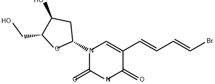 Uridine, 5-[(1E,3E)-4-bromo-1,3-butadienyl]-2'-deoxy- (9CI) Structural