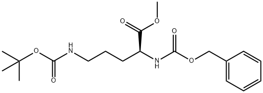 methyl (2S)-2-{[(benzyloxy)carbonyl]amino}-5-{[(tert-butoxy)carbonyl]amino}pentanoate Structural