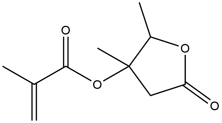 Pentonic acid, 2,5-dideoxy-3-C-methyl-, γ-lactone, 3-(2-methyl-2-propenoate) Structural