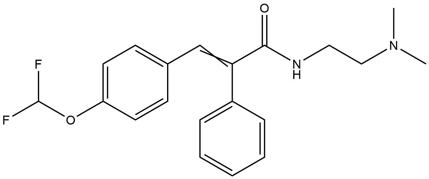 Benzeneacetamide, α-[[4-(difluoromethoxy)phenyl]methylene]-N-[2-(dimethylamino)ethyl]- Structural