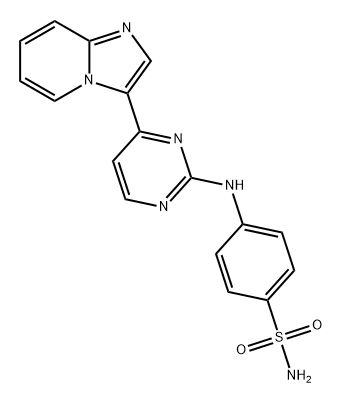Benzenesulfonamide, 4-[(4-imidazo[1,2-a]pyridin-3-yl-2-pyrimidinyl)amino]- Structural