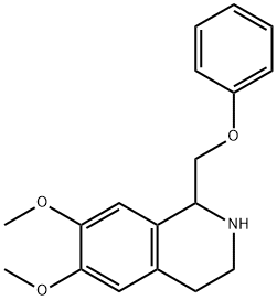 Isoquinoline, 1,2,3,4-tetrahydro-6,7-dimethoxy-1-(phenoxymethyl)- Structural