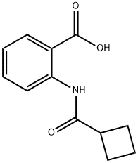 Benzoic acid, 2-[(cyclobutylcarbonyl)amino]- Structural