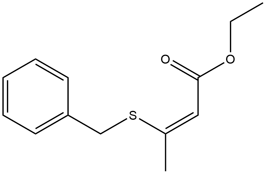 Crotonic acid, 3-(benzylthio)-, ethyl ester, (Z)- (8CI) Structural