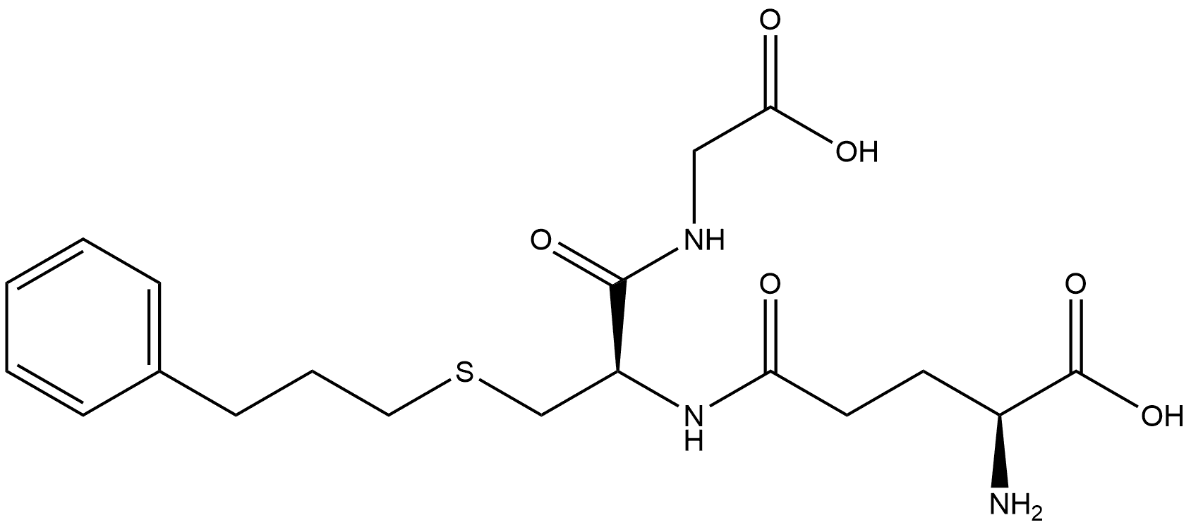 Glycine, L-γ-glutamyl-S-(3-phenylpropyl)-L-cysteinyl- Structural