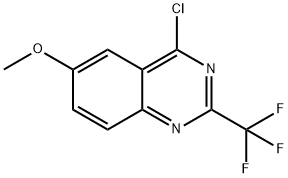 Quinazoline, 4-chloro-6-methoxy-2-(trifluoromethyl)- Structural