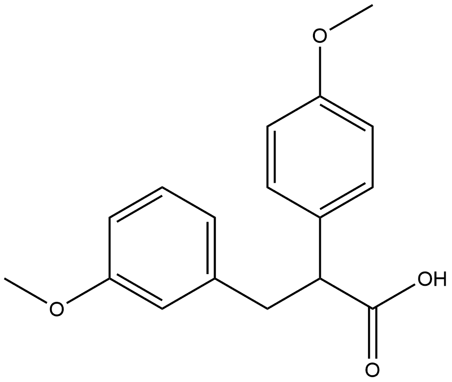 Benzenepropanoic acid, 3-methoxy-α-(4-methoxyphenyl)- Structural