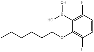 Boronic acid, B-[3,6-difluoro-2-(hexyloxy)phenyl]- Structural