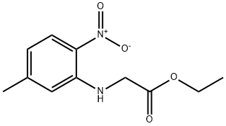 Glycine, N-(5-methyl-2-nitrophenyl)-, ethyl ester Structural
