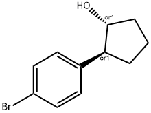 rac-(1R,2S)-2-(4-bromophenyl)cyclopentan-1-ol Structural