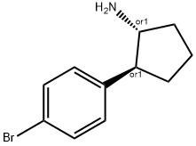 rel-(1R,2S)-2-(4-Bromophenyl)cyclopentanamine Structural