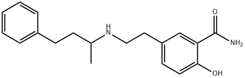 Benzamide, 2-hydroxy-5-[2-[(1-methyl-3-phenylpropyl)amino]ethyl]- Structural