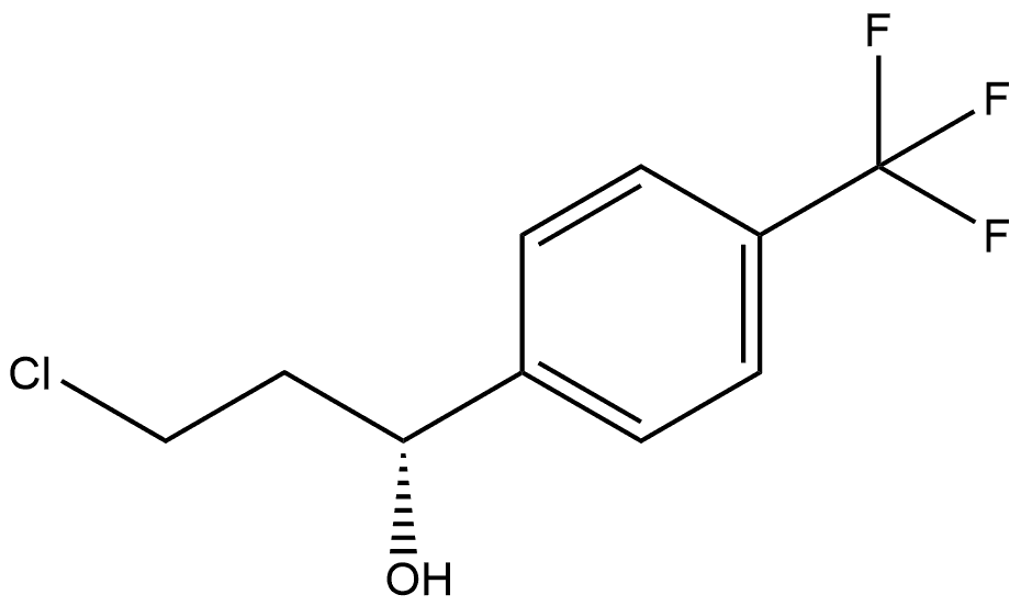 Benzenemethanol, α-(2-chloroethyl)-4-(trifluoromethyl)-, (αR)- Structural