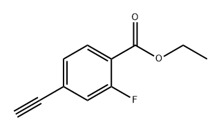 Benzoic acid, 4-ethynyl-2-fluoro-, ethyl ester Structural