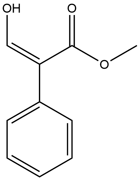 Benzeneacetic acid, α-(hydroxymethylene)-, methyl ester, (Z)- (9CI) Structural