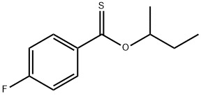 Benzenecarbothioic acid, 4-fluoro-, S-butyl ester Structural