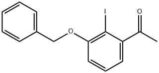 Ethanone, 1-[2-iodo-3-(phenylmethoxy)phenyl]- Structural