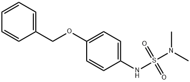 Sulfamide, N,N-dimethyl-N'-[4-(phenylmethoxy)phenyl]- Structural