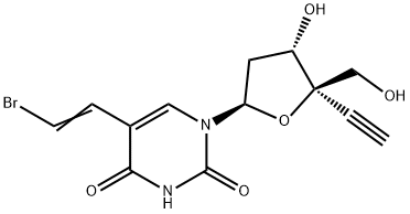 Uridine, 5-(2-bromoethenyl)-2'-deoxy-4'-C-ethynyl- (9CI) Structural