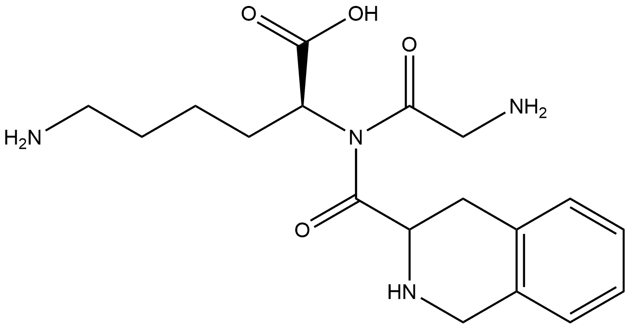L-Lysine, glycyl-(3S)-1,2,3,4-tetrahydro-3-isoquinolinecarbonyl- (9CI) Structural