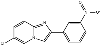 Imidazo[1,2-a]pyridine, 6-chloro-2-(3-nitrophenyl)- Structural