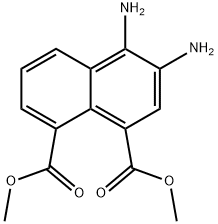 Dimethyl 3,4-diaminonaphthalene-1,8-dicarboxylate Structural