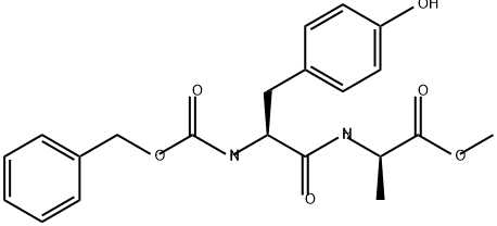 D-Alanine, N-[(phenylmethoxy)carbonyl]-L-tyrosyl-, methyl ester (9CI) Structural