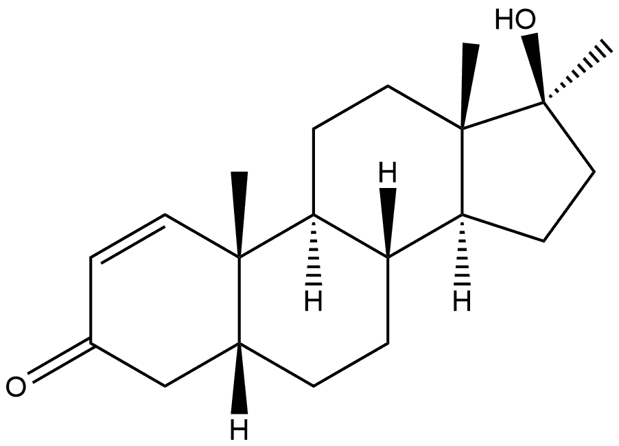 Androst-1-en-3-one, 17-hydroxy-17-methyl-, (5β,17β)- Structural