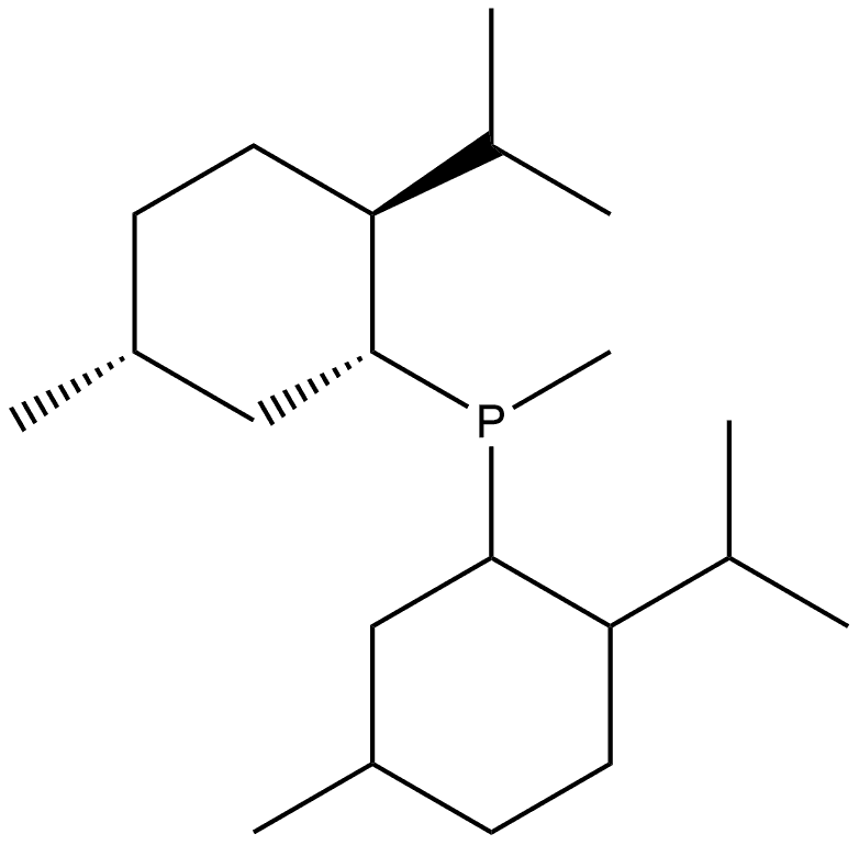 Phosphine, methylbis[5-methyl-2-(1-methylethyl)cyclohexyl]-, [1R-[1α(1R*,2S*,5R*),2β,5α]]- (9CI) Structural