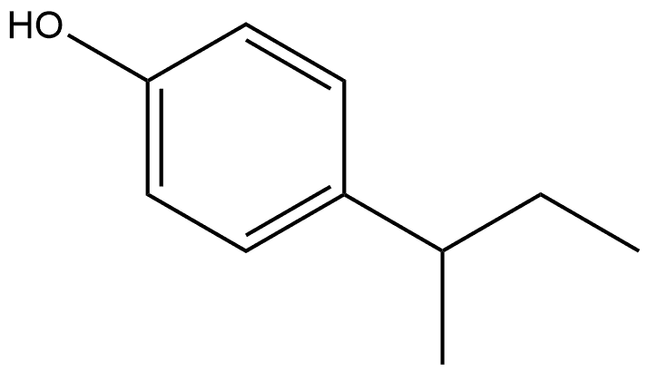 Phenol, 4-(1-methylpropyl)-, (-)- Structural