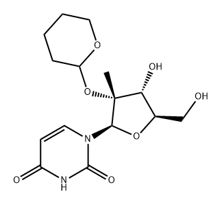 Uridine, 2'-C-methyl-2'-O-(tetrahydro-2H-pyran-2-yl)- Structural