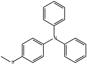 Benzenamine, 4-(methylthio)-N,N-diphenyl- Structural