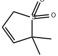 Thiophene, 2,5-dihydro-2,2-dimethyl-, 1,1-dioxide Structural