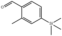 Benzaldehyde, 2-methyl-4-(trimethylsilyl)- Structural